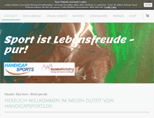 Tablet Screenshot of handicapsports.de